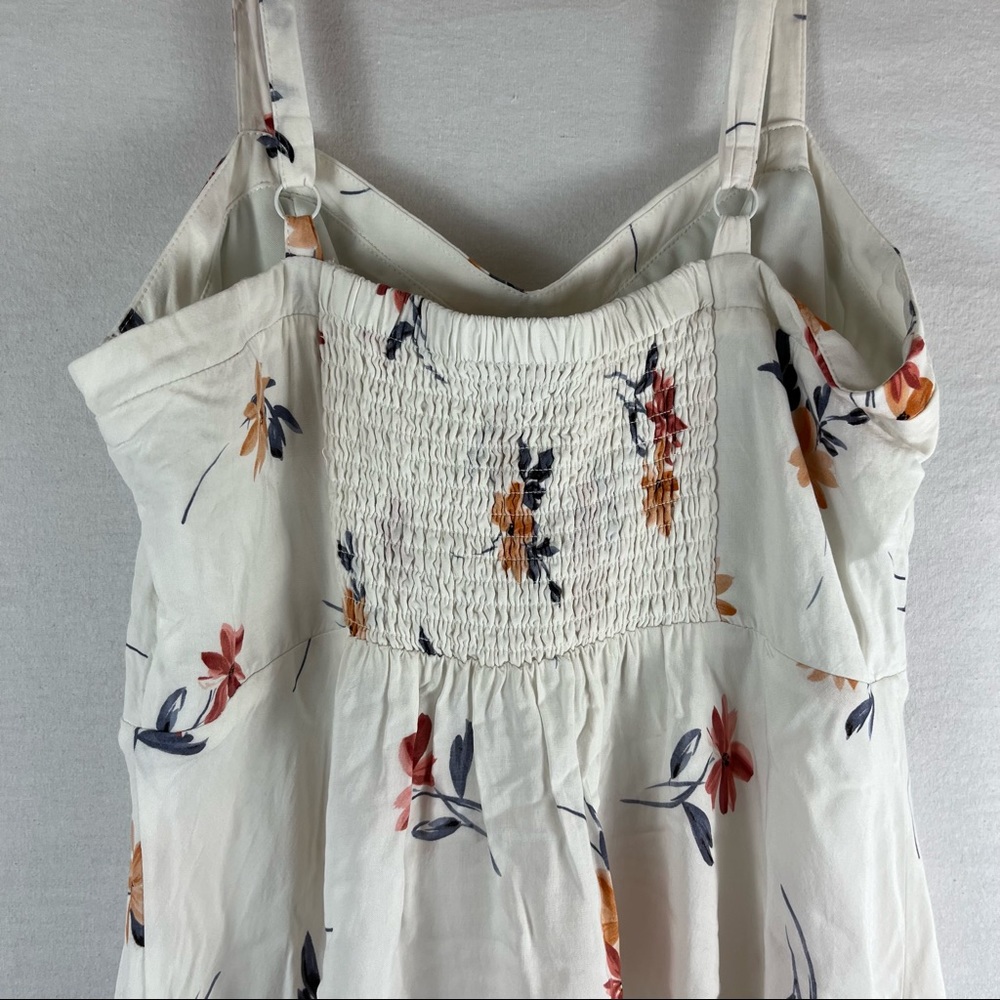 TORRID | Ivory Floral Challis Spaghetti Strap Midi Dress Womens Size 0XL - Picture 6 of 8